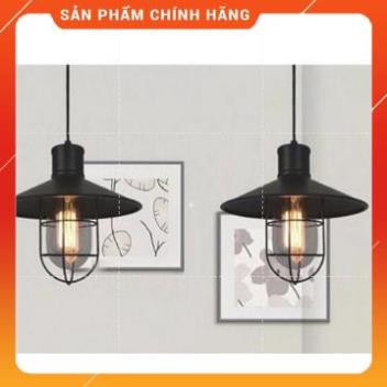 Đèn Thả Trần Trang Trí Chao Mũ Lồng Sắt Đèn Led Chiếu Sáng TC