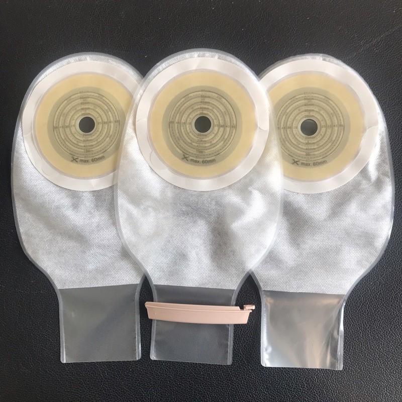 Túi hậu môn nhân tạo loại trong 2 viền bám dính tốt  combo 15 túi)