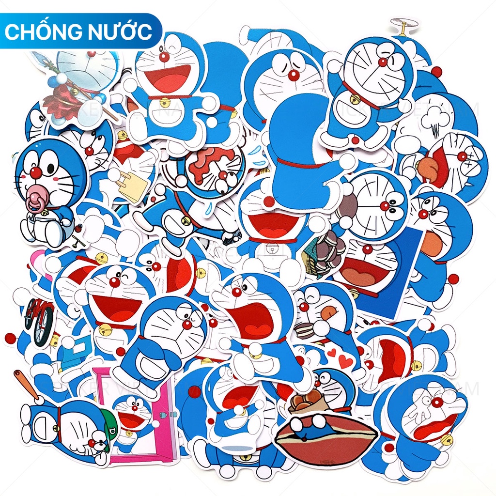 [ Doraemon Sticker ] Mèo Máy Thông Minh Chống Nước Dễ Thương Dán Trang Trí Siêu Bền | Sticker Việt Nam