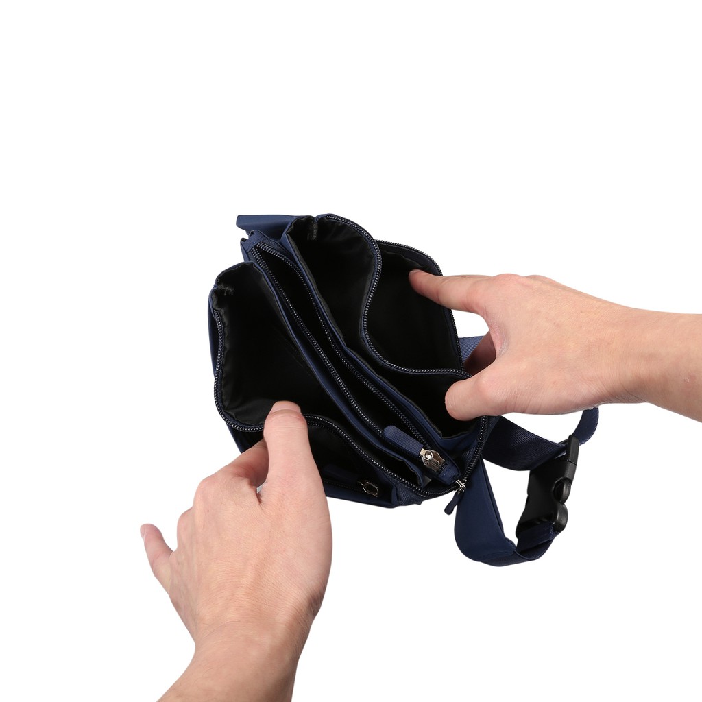 Túi đeo hông đựng điện thoại dây kéo khi chạy bộ cho nam