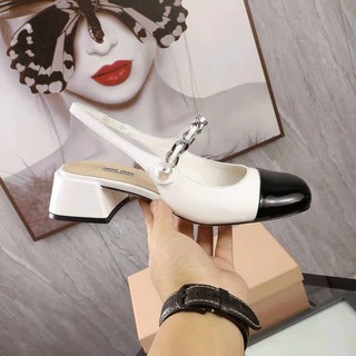 [SIÊU PHẨM] Sandal miu miu hở gót