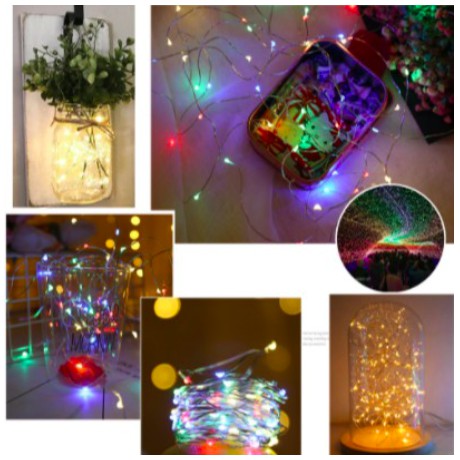 Dây đèn Led fairylight, dây đèn đom đóm 3 mét dùng pin Maydecor