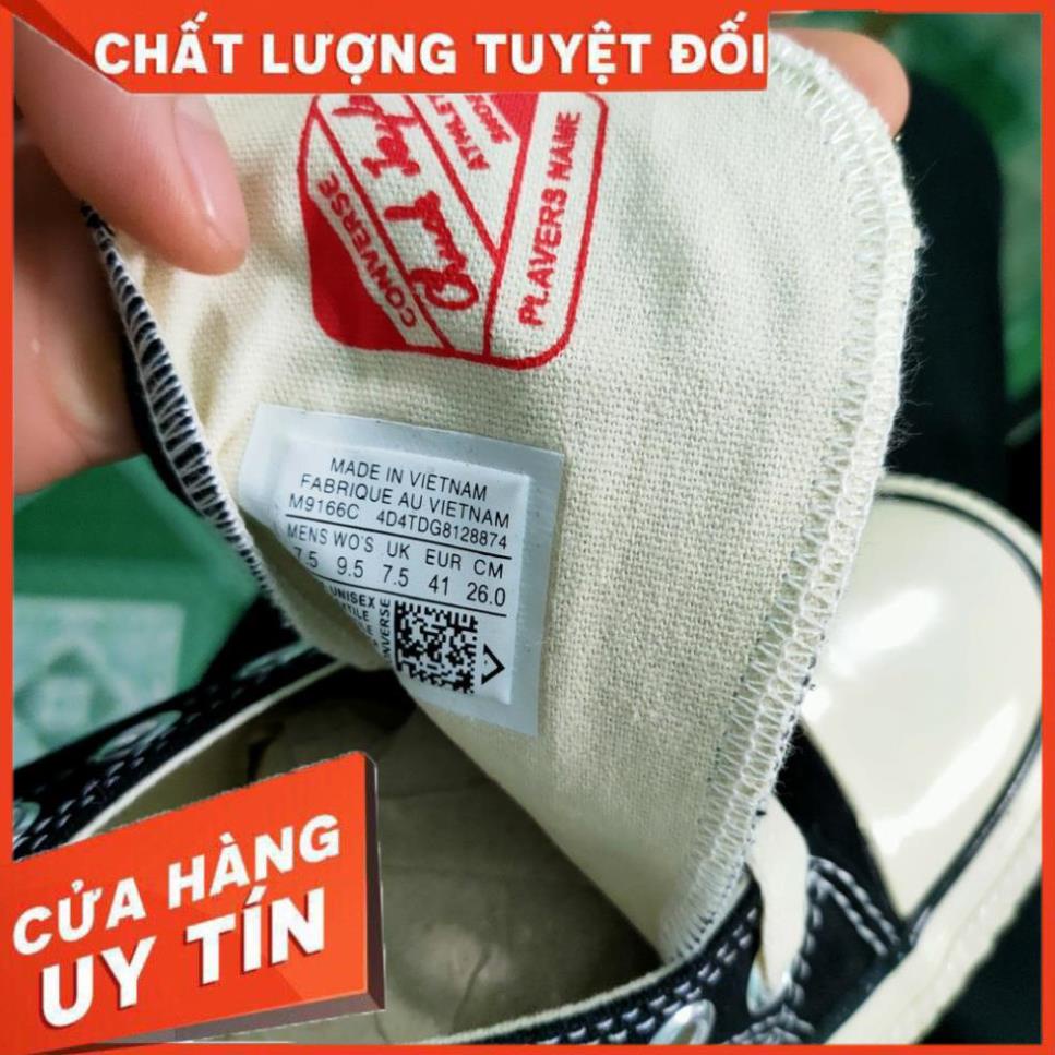 Giày 𝐂𝐎𝐍𝐕𝐄𝐑𝐒𝐄 1970s Nam Nữ, 𝐂𝐎𝐍𝐕𝐄𝐑𝐒𝐄 Cổ Cao/Thấp , Giày CV Đen Trắng Full box bill | BigBuy360 - bigbuy360.vn