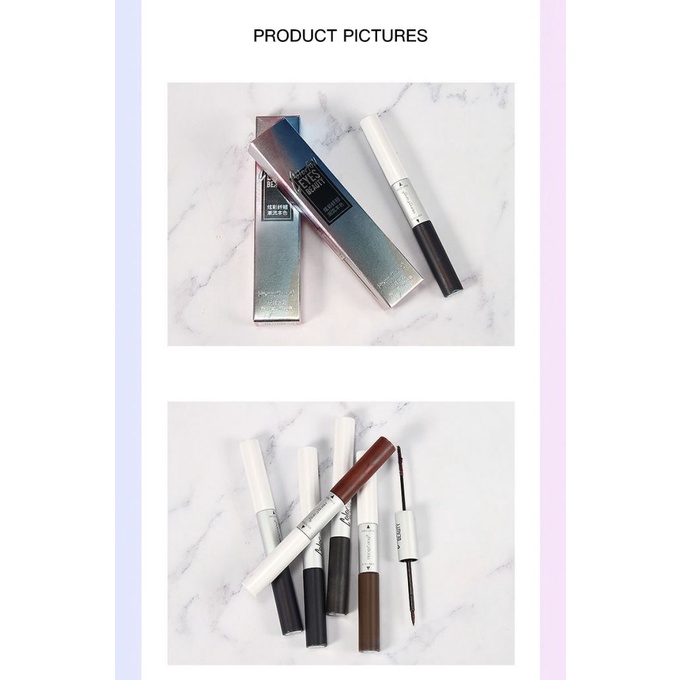 Bút kẻ mắt nước kiêm mascara chải cong mi 2 đầu khó nhòe lâu trôi tiện dụng cho trang điểm | BigBuy360 - bigbuy360.vn