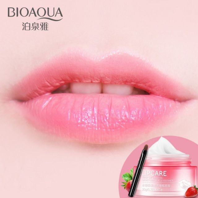 Hộp mặt nạ ngủ môi Lipcare Bioaqua 20g dưỡng ẩm mờ thâm môi hàng nội địa Trung