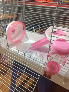 Lồng nuôi chuột hamster size 47.30cm ( full phụ kiện )