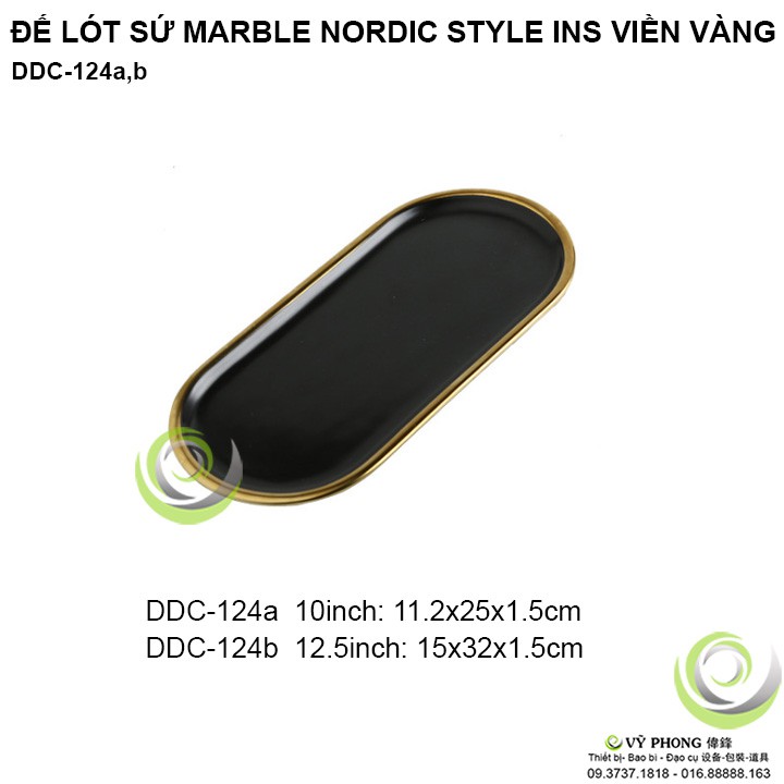 ĐẾ DĨA LÓT SỨ MARBLE NORDIC STYLE TRANG TRÍ NHÀ BẾP ĐẠO CỤ CHỤP ẢNH SẢN PHẨM INS DDC- 124 / DDC-150