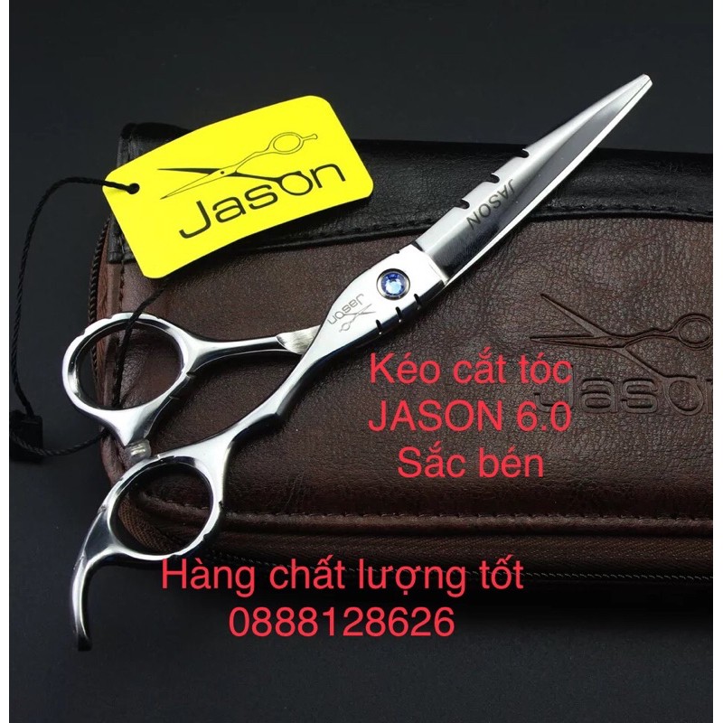 (Giá Tốt)Kéo cắt tóc-JASON-6.0Sắc bén cắt ngọt hàng đẹp chất lượng cao (1 cắt )