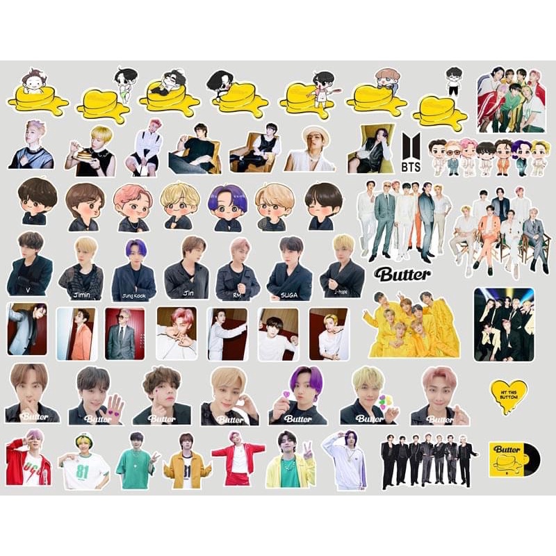 Set sticker dán BTS