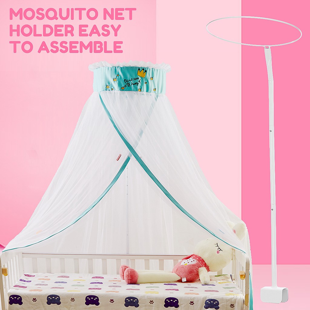 Summer mosquito Crib netting Baby cot universal crib Canopy Drape Bed holder Bed support