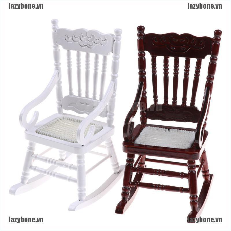 Mô Hình Ghế Gỗ Tỉ Lệ 1 / 12 Trang Trí Nhà Búp Bê