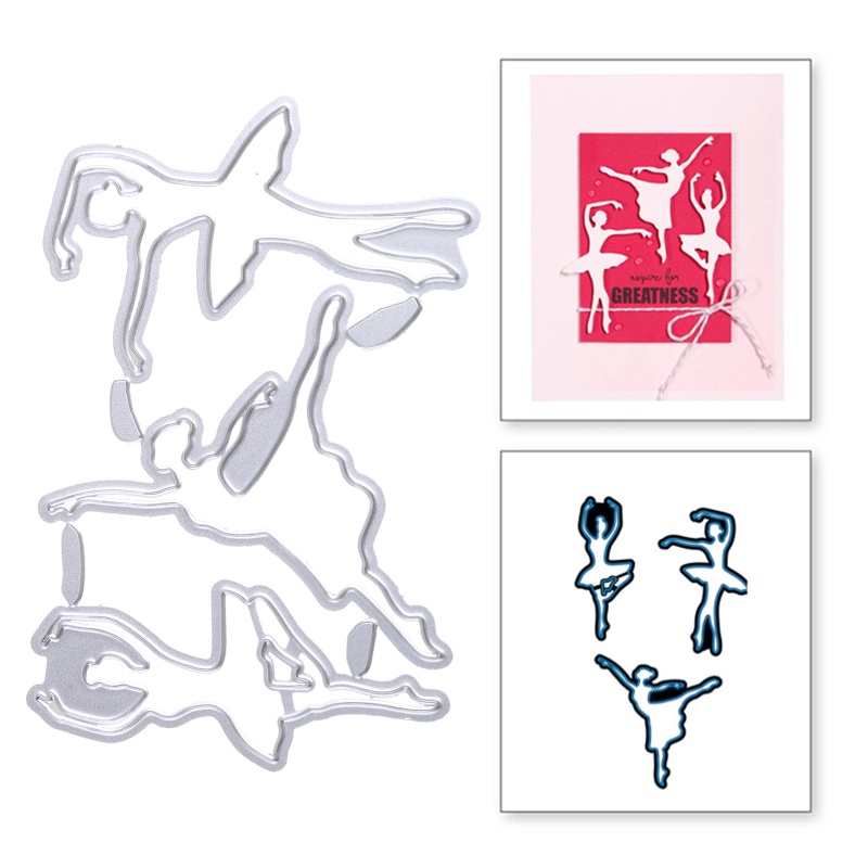 Khuôn Cắt Giấy Kim Loại Hình Vũ Công Ba Lê