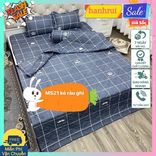 Chăn hè trần bông 3 lớp,mền trần bông,hcm mẫu kẻ râu