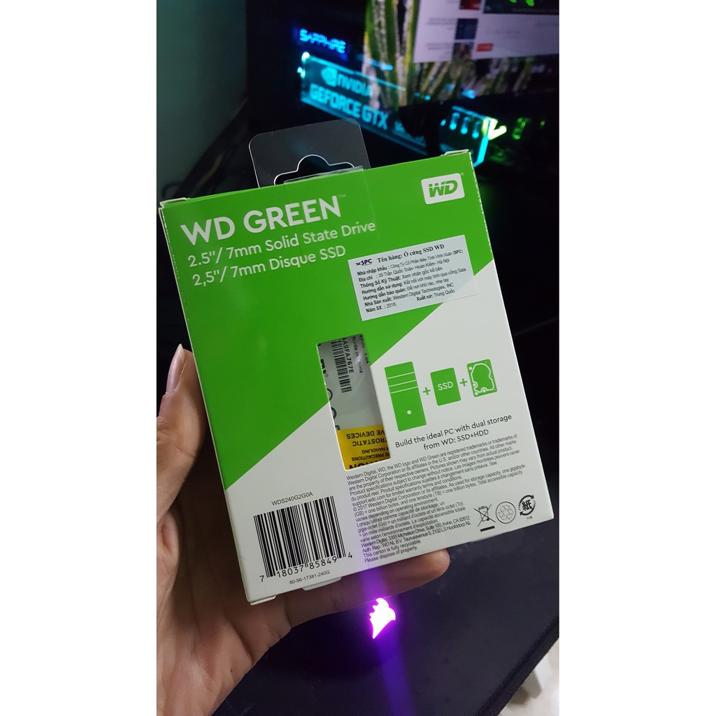 [Mã ELCLMAY giảm 7% đơn 500K] Ổ cứng SSD Western Digital Green 240G SATA 2.5 inch - WDS240G2G0A | BigBuy360 - bigbuy360.vn