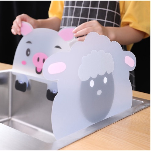 Tấm Chắn Nước - Miếng Chống Văng Nước Bồn Rửa Chén Hình thú dễ thương