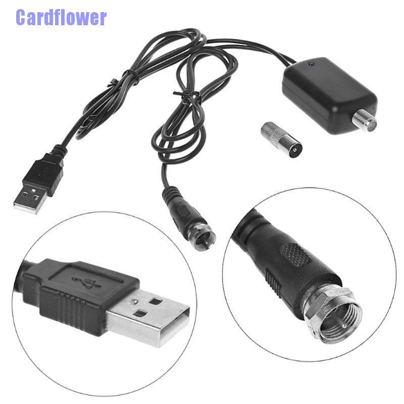 Cardflower  Digital HDTV Signal Amplifier Booster For Cable TV Fox Antenna HD Channel 25db