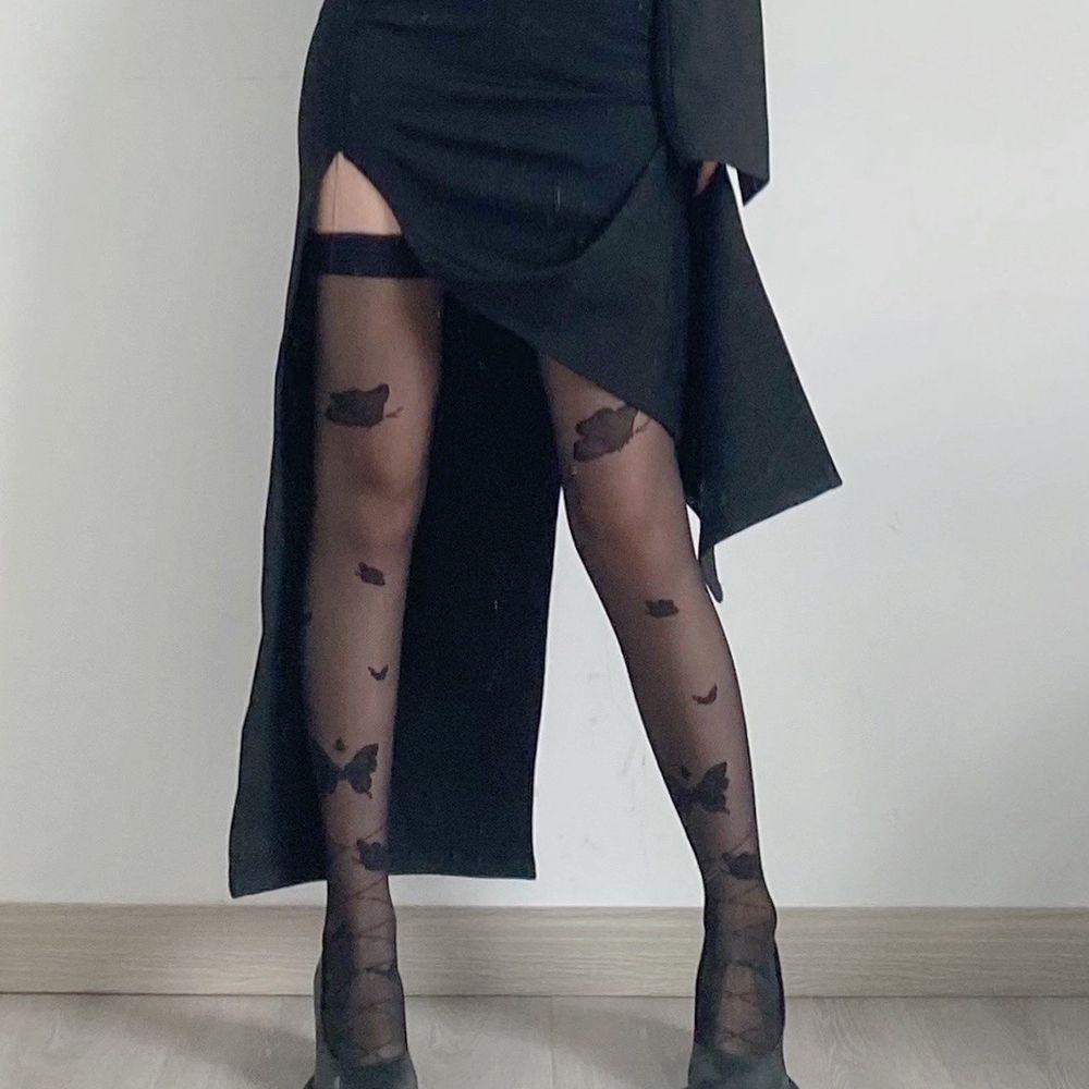 Vớ Dài Mỏng Thoải Mái Thiết Kế Dây Chéo Phong Cách Lolita Thời Trang Cho Nữ