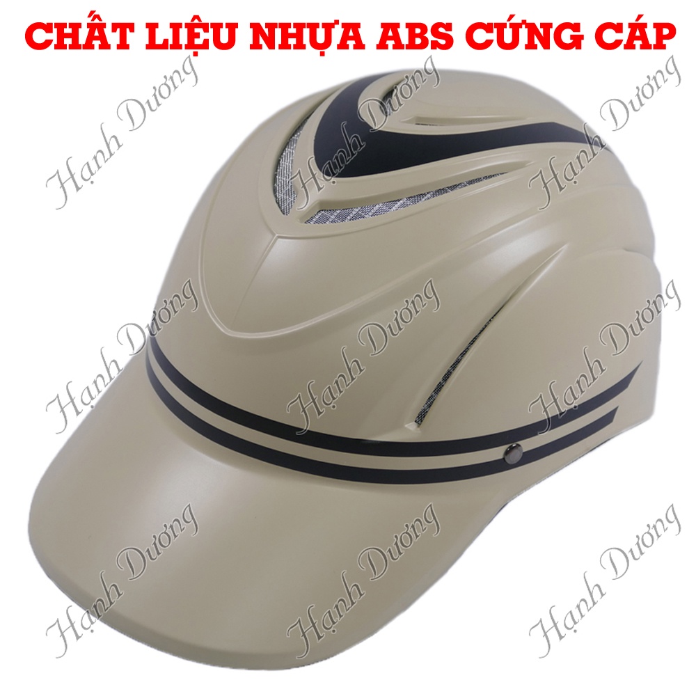 Nón bảo hiểm dạng nón kết xẻ đầu nhiều đường thoáng mát khi đội, mũ bảo hiểm lưỡi trai xẻ đầu thời trang cao cấp