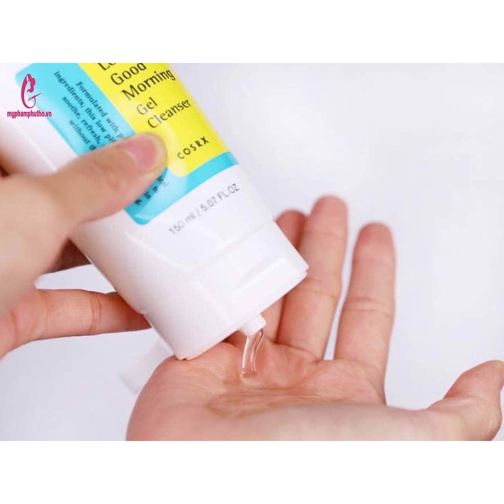 Sữa Rửa Mặt COSRX 150ml Low Ph Good Morning Gel Cleanser Dạng Gel Chiết Từ Dầu Cây Trà Tràm Phù Hợp Mọi Loại Da