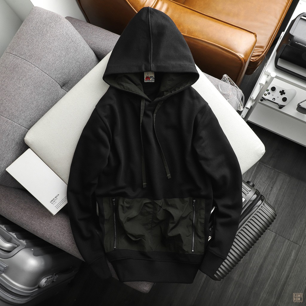 Áo Hoodies Numbi Đen Mix Rêu | BigBuy360 - bigbuy360.vn