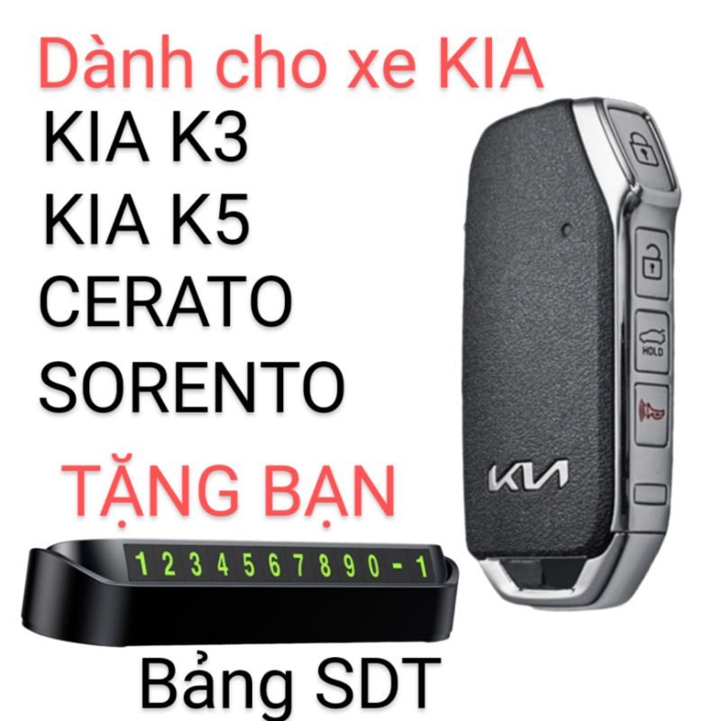 Bao da chìa khoá Kia K3,K5,Cerato Sorento,Bao da chìa khoá cerato ,Bao da chìa khoá kia k5 4 nút bấm (KC4)