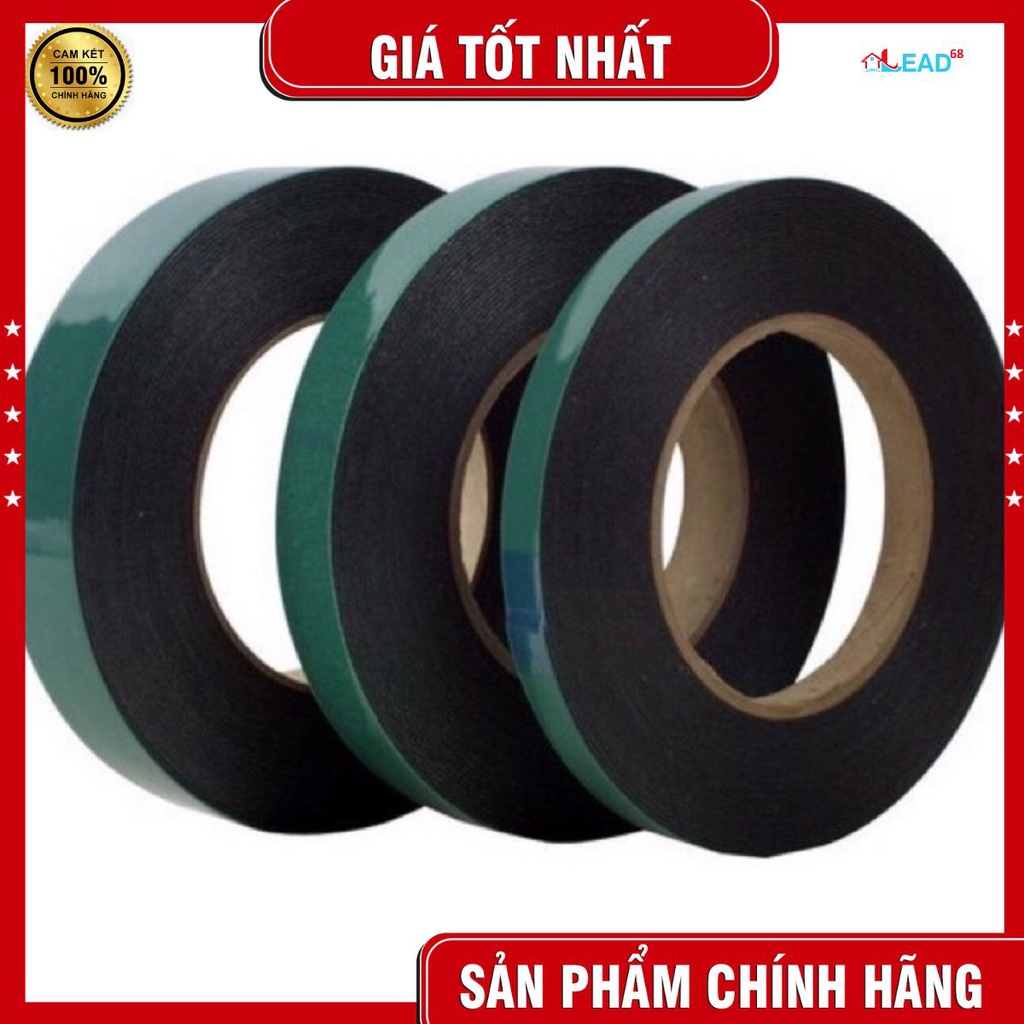 Băng dính xốp 2 màu xanh 2 phân siêu dính,chắc( băng dính 2 mặt)