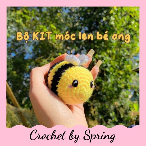 BỘ KIT MÓC LEN BÉ ONG dành cho người mới tập đan móc