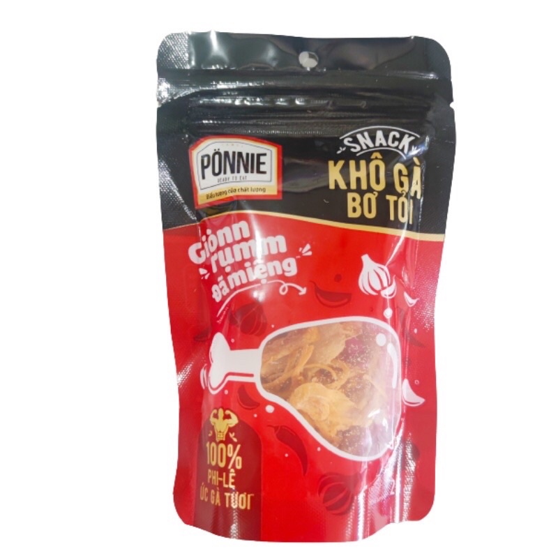 Khô gà bơ tỏi PONNIE ( túi 35g )