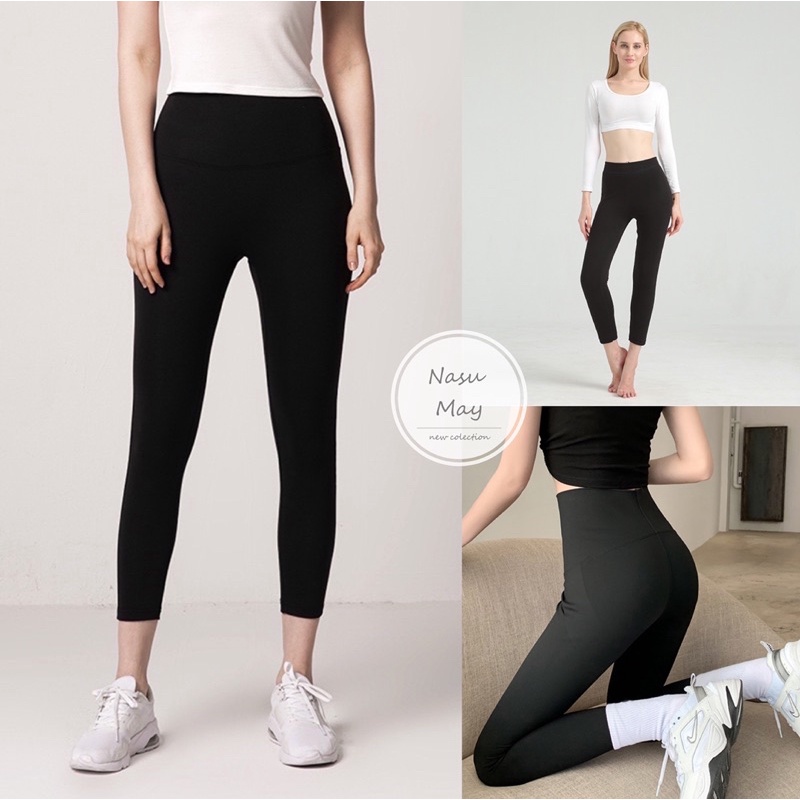 Quần Legging Dài Cạp Chun Nữ Co Giãn Dáng Dài Tôn Dáng