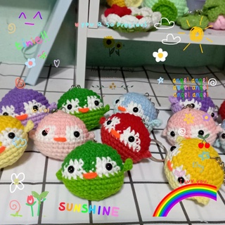Móc khóa chim cánh cụt len dễ thương , handmade