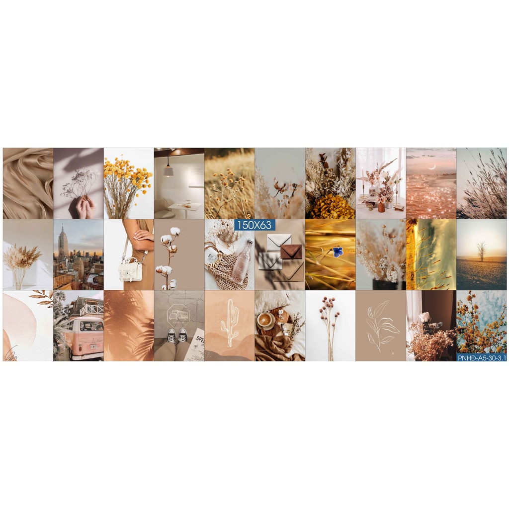 Combo Set 50 tờ Decal dán tường trang trí khổ A4,A5 - Trang trí Phòng ngủ Hiện đại PNHĐ3