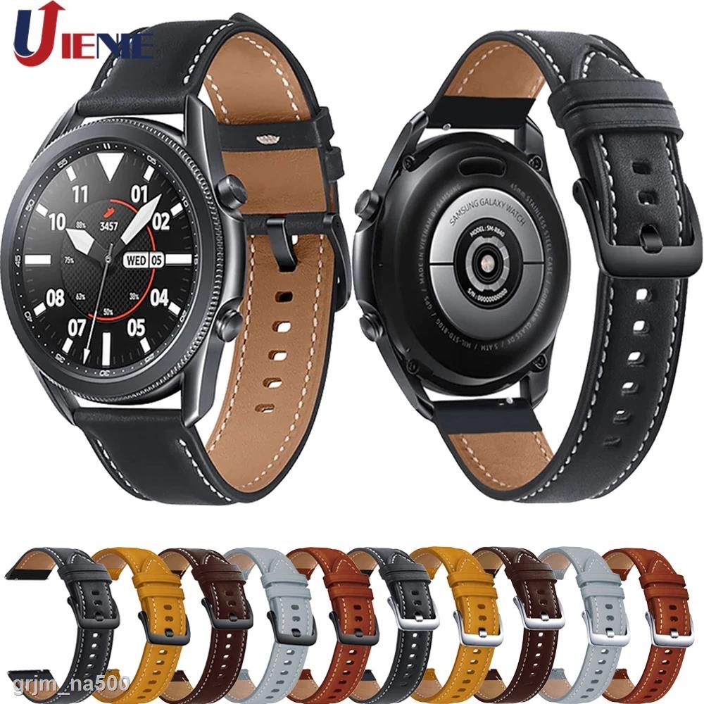 Loại Tốt Dây da 22mm thay thế dây đeo đồng hồ thông minh cho Samsung Galaxy 3 45mm / Gear S3 / Galaxy 46mm