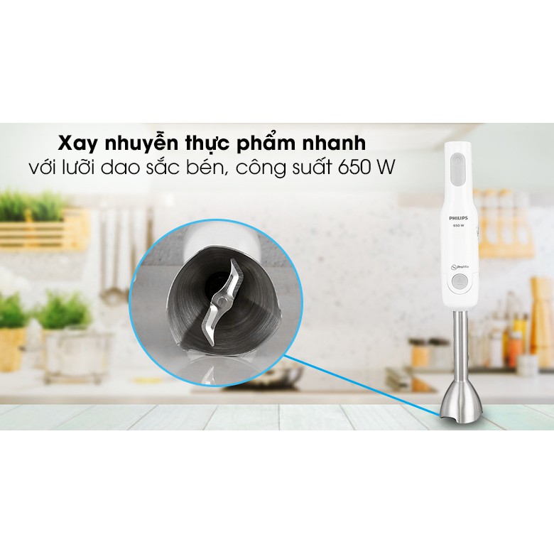 [Mã ELHA22 giảm 6% đơn 300K] Máy Xay Cầm Tay Philips ProMix HR2534/00 650W – Chính Hãng Phân Phối – Bảo Hành 24 Tháng