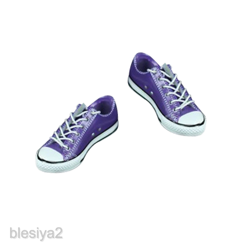 [BLESIYA2] 1/6 Scale Woman Girl Canvas Shoes Rubber Sport Sneakers for 12'' Figure Hot Toys