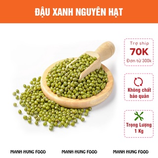 Đậu xanh nguyên hạt organic thuần chủng, đỗ xanh hạt nhỏ làm giá