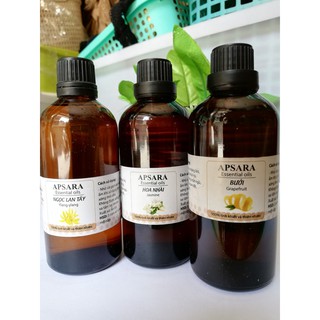 Tinh dầu thiên nhiên 100ml khử mùi xua đuổi côn trùng như sả chanh, quế, bạc hà