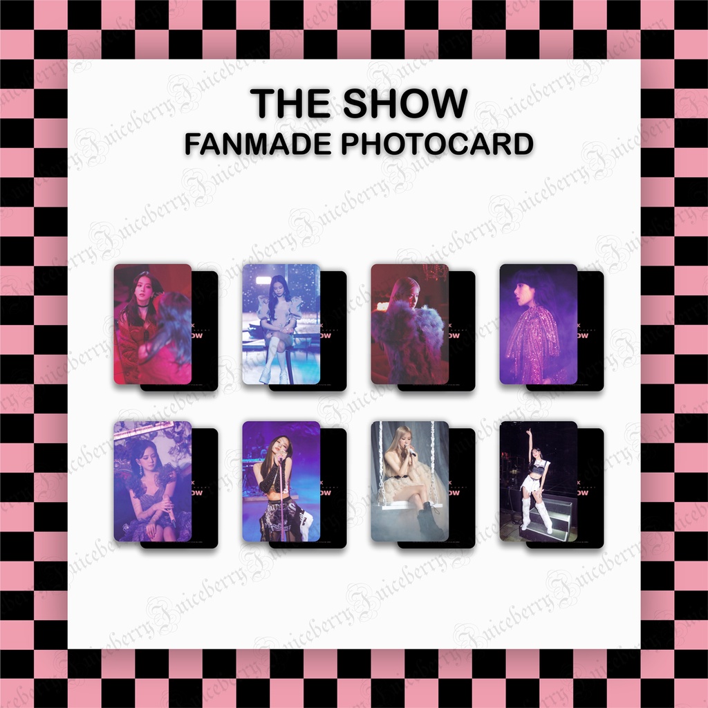 Bộ ảnh photocard fanmade BLACKPINK The Show E86