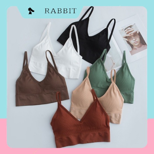 [Mã WASKT410K giảm 10K đơn 50K] Áo Bra Gân Tăm Gym Yoga Thể Thao Không Gọng Đệm