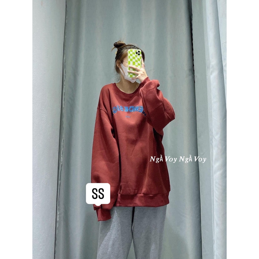 Áo Sweater Nỉ Nam Nữ Form Rộng Tay Dài Unisex Samsam4896