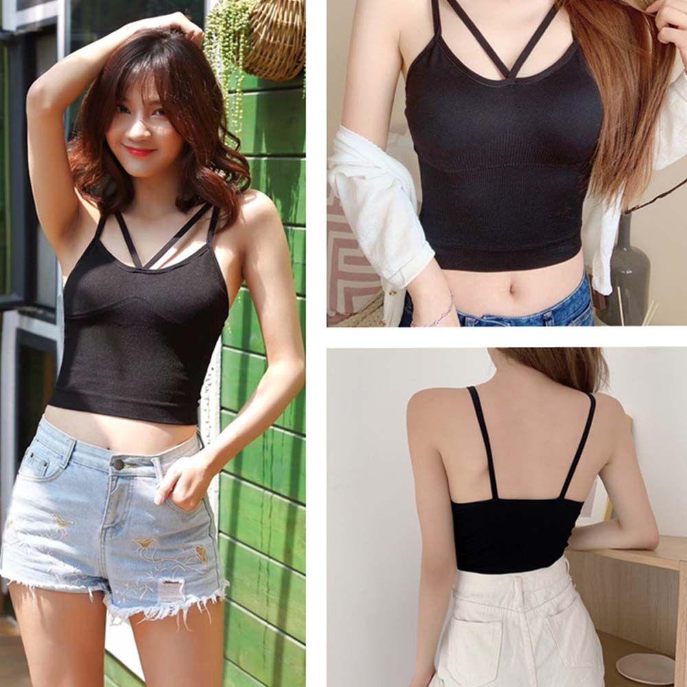 Áo Hai Dây Màu Sắc Thời Trang Gợi Cảm Cho Nữ