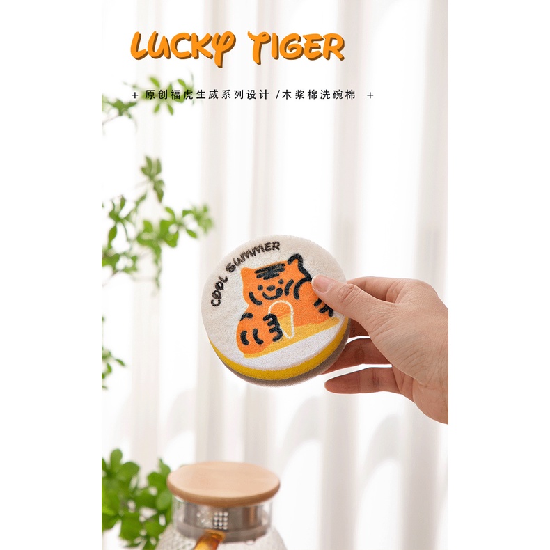 Miếng Bọt Biển Bằng Bột Cotton Dùng Rửa Chén Phong Cách Mới 2022