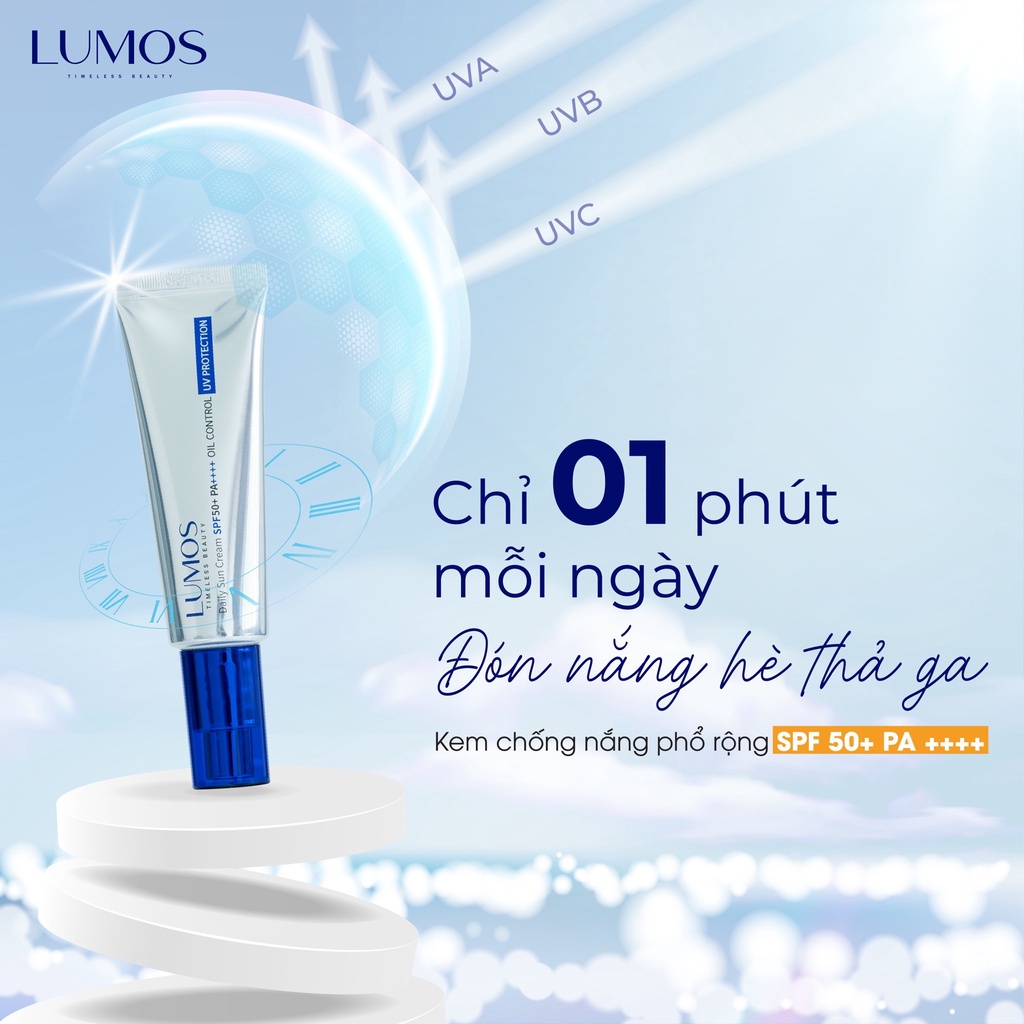 Kem Chống Nắng Lumos Phổ Rộng Kiềm Dầu - Lumos Sun Cream