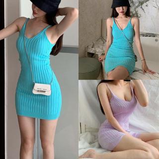 Đầm Len Ôm Body Hở Lưng Quyến Rũ Dành Cho Nữ