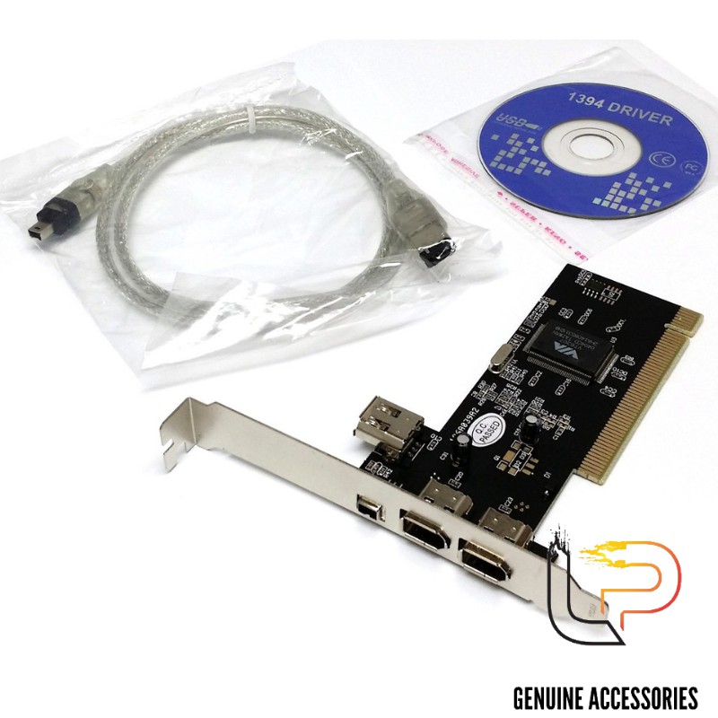 Card PCI express to 1394 gồm 2 cổng 1394