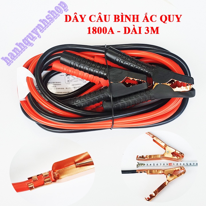 Bộ 2 dây câu bình ắc quy 1800A dài 3M