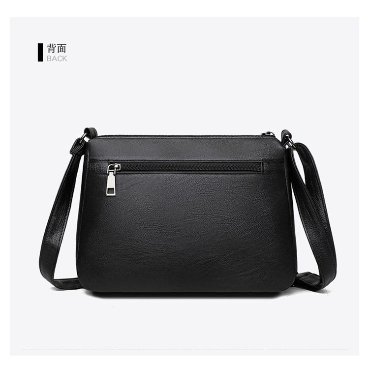 Momo Túi Đeo Chéo Vai Bằng Da Thật Thêu Họa Tiết Mới Cho Phụ Nữ Trung Niên