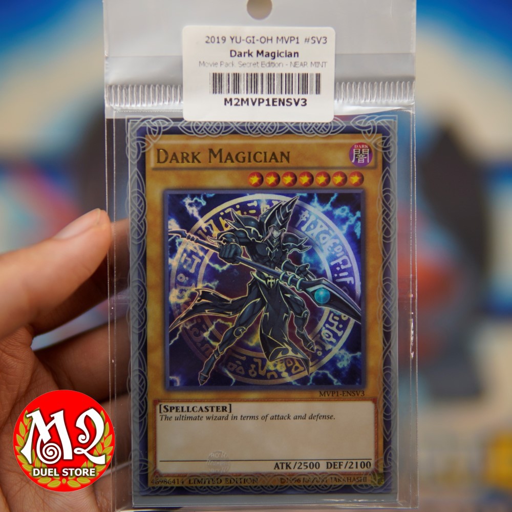 Lá bài Yugioh MVP1-ENSV3 Dark Magician - Ultra Rare - bảo quản theo tiêu chuẩn M2SCCQ-LITE