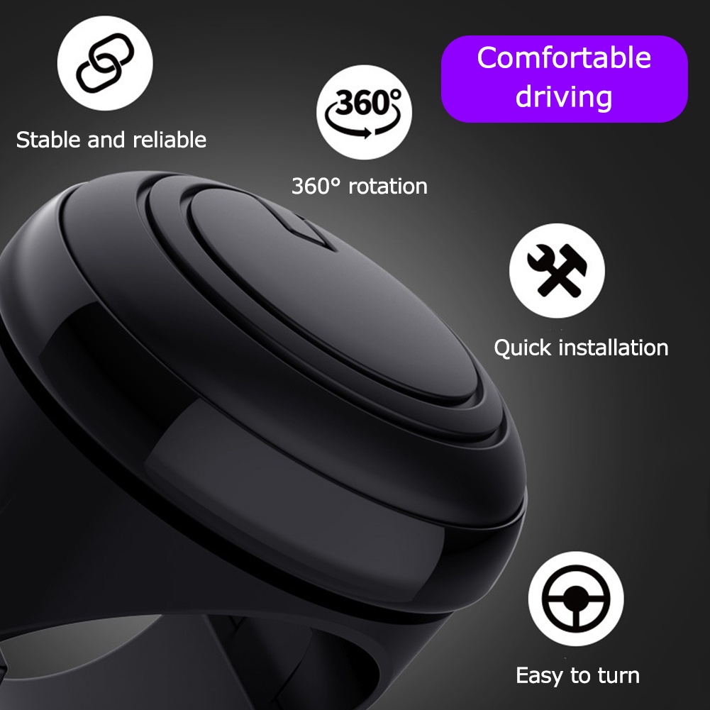 Tay Quay Gắn Vô Lăng Xe Hơi Xoay 360 Độ Tiện Dụng