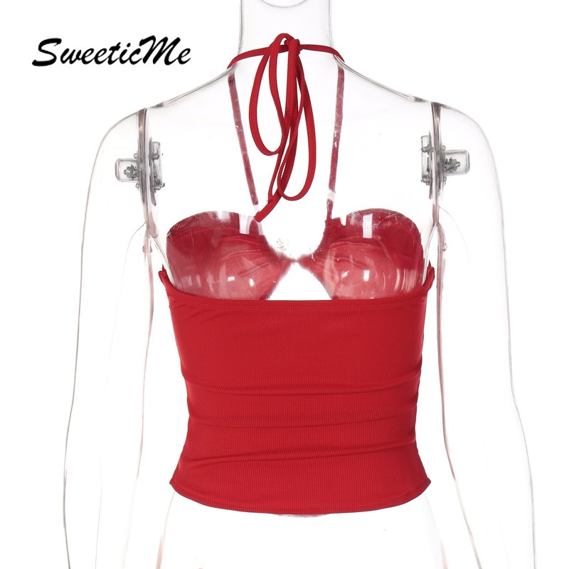 Áo Tank Top Màu Trơn Hở Lưng Dáng Ôm Gợi Cảm Thời Trang Cho Nữ
