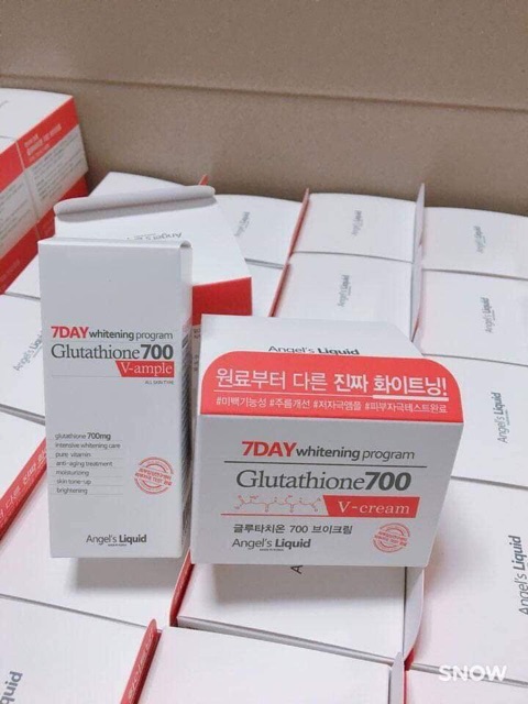 Kem dưỡng trắng da 7Days Glutathione 700